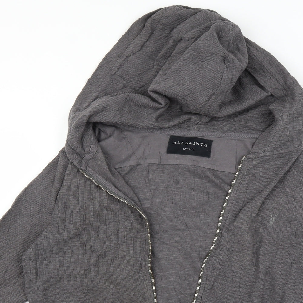 All saints Womens Grey   Full Zip Hoodie Size S