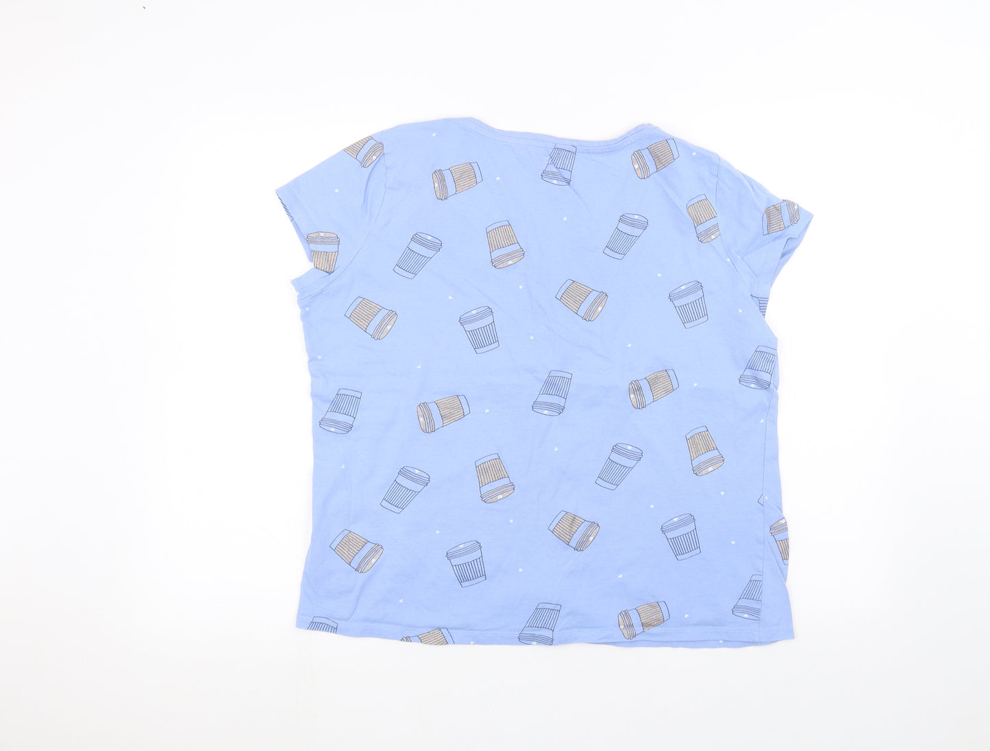 F&F Womens Blue   Basic T-Shirt Size 16