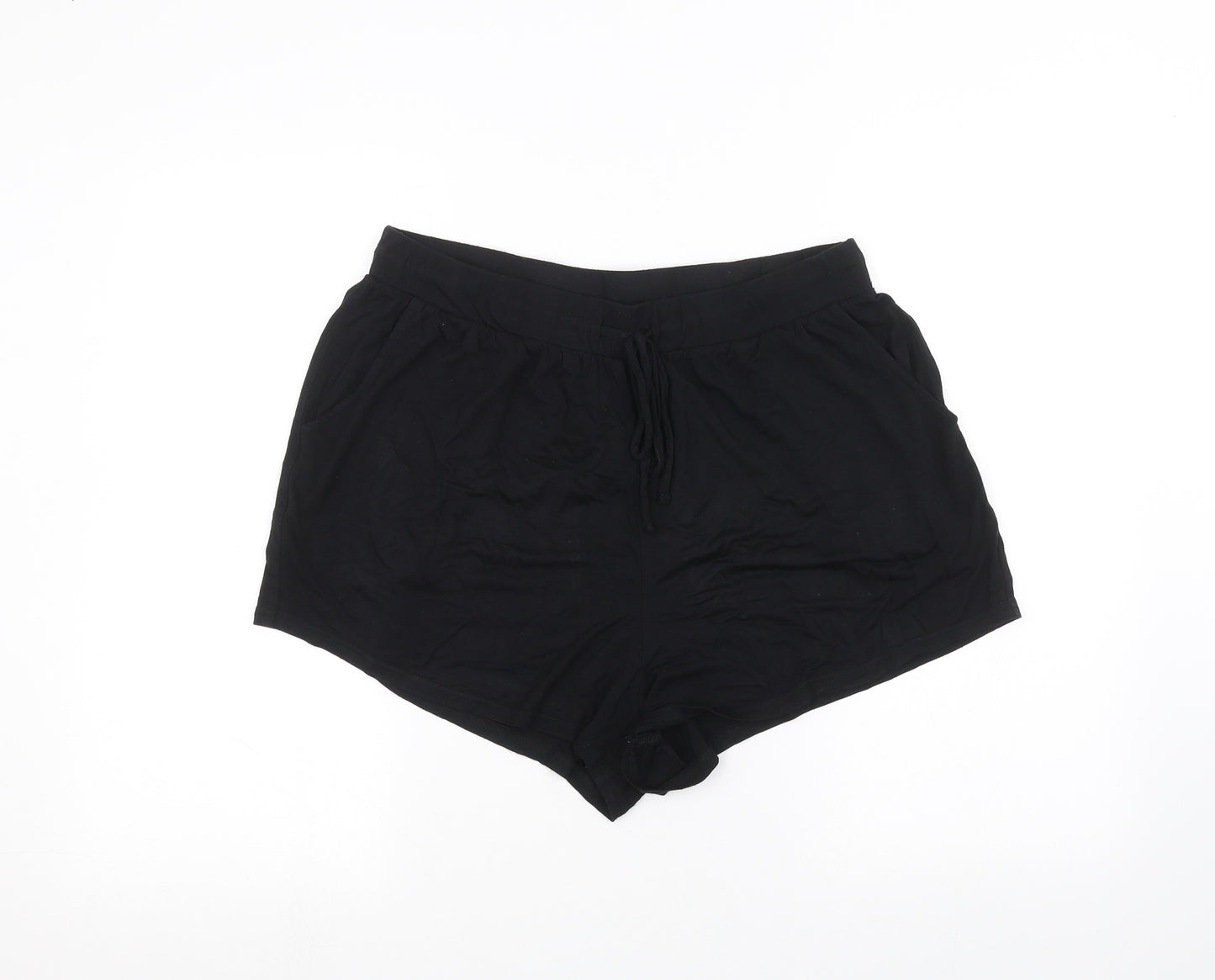 Very Womens Black   Sweat Shorts Size 16
