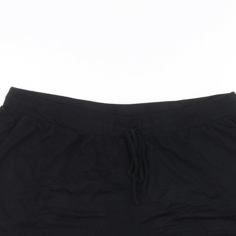 Very Womens Black   Sweat Shorts Size 16