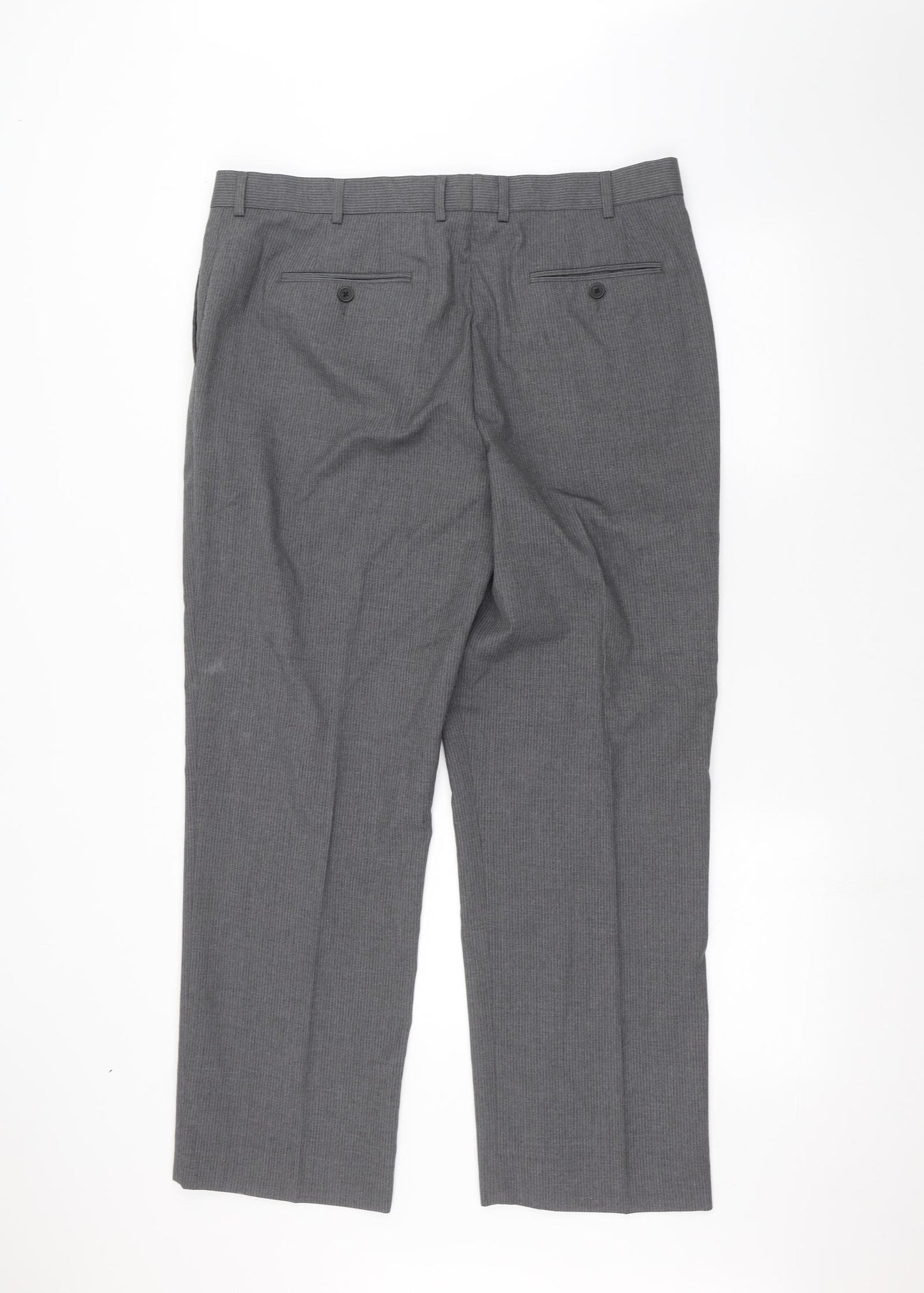 Burton Mens Grey   Trousers  Size 38 in L29 in
