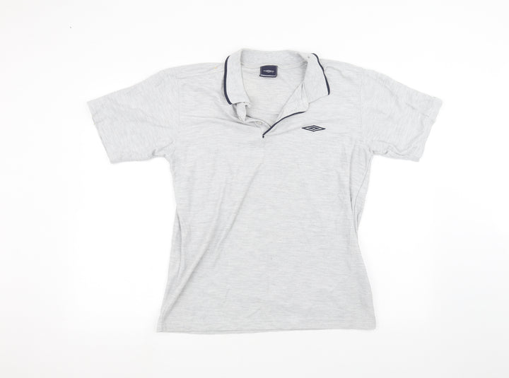 Umbro Mens Grey Polo Size M