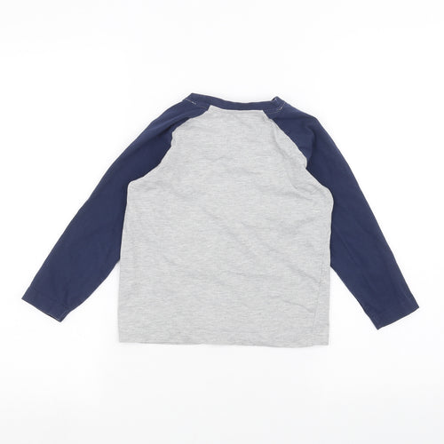 Matalan Boys Grey   Basic T-Shirt Size 7 Years