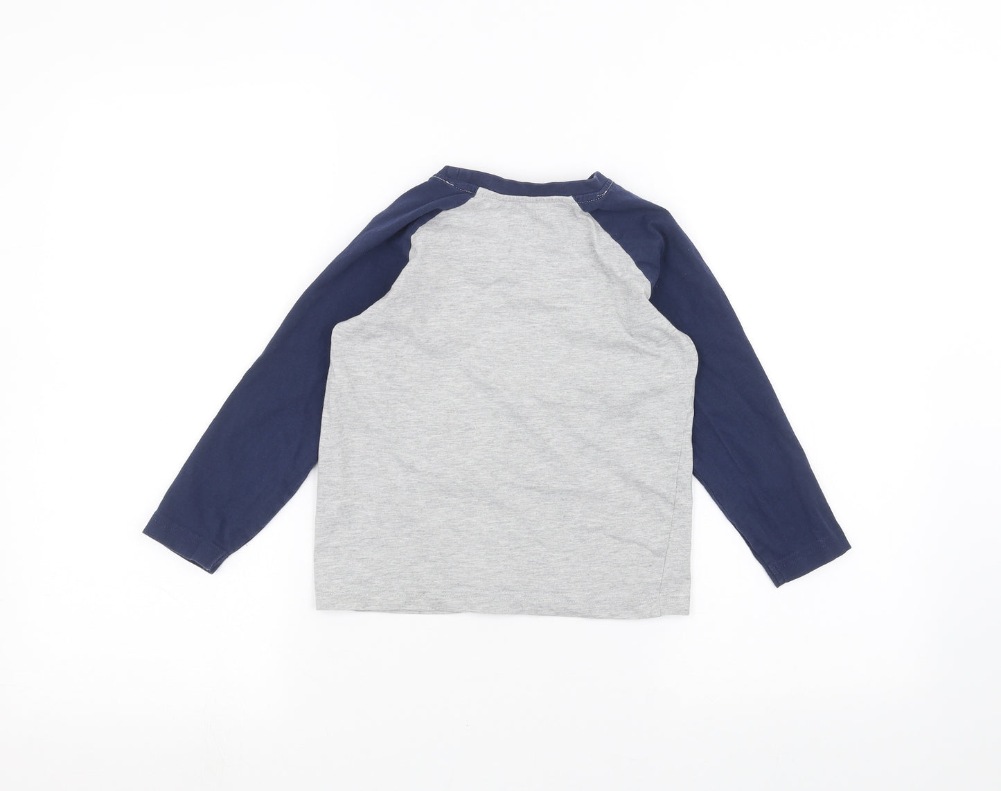 Matalan Boys Grey   Basic T-Shirt Size 7 Years