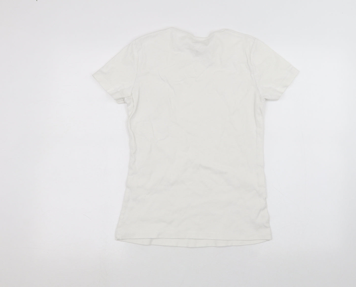 DOMYOS Girls White   Basic T-Shirt Size M
