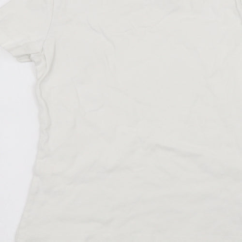 DOMYOS Girls White   Basic T-Shirt Size M