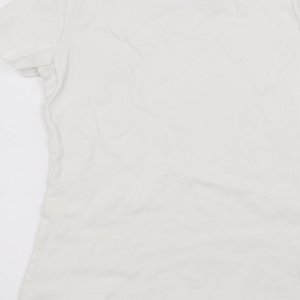 DOMYOS Girls White   Basic T-Shirt Size M