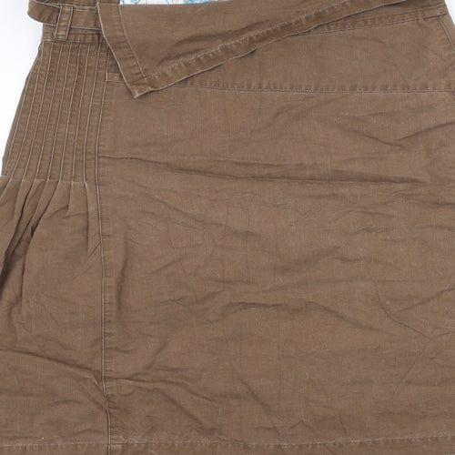Fat Face Womens Brown   A-Line Skirt Size 14