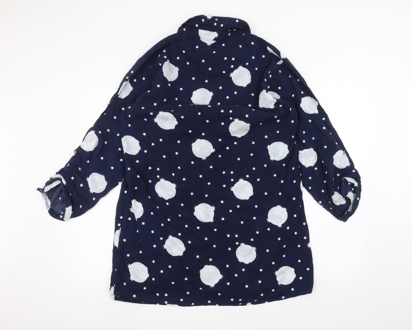 Marks and Spencer Womens Blue   Basic Button-Up Size 12