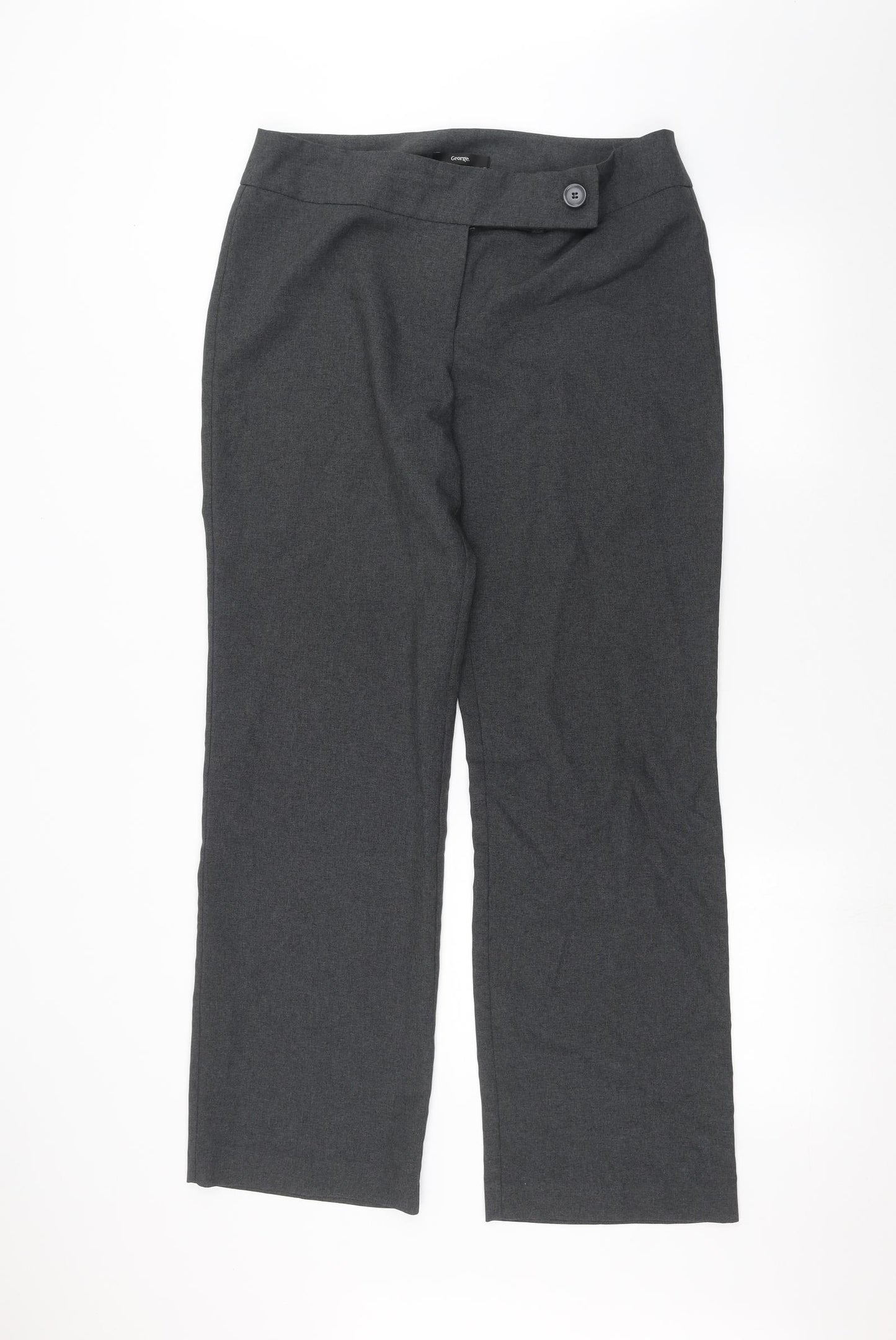 George Womens Grey   Trousers  Size 14 L27 in
