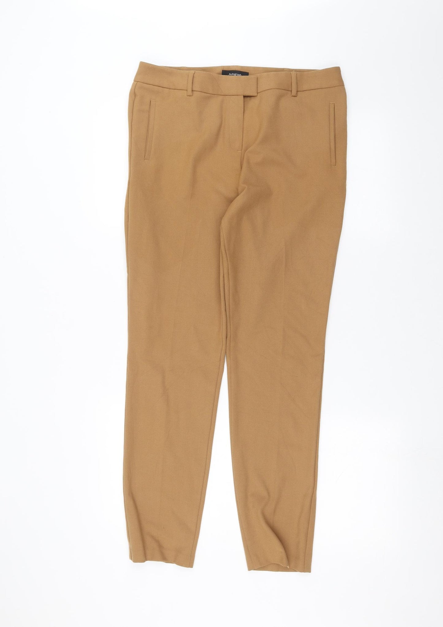 Autograph Womens Brown   Trousers  Size 12 L27 in