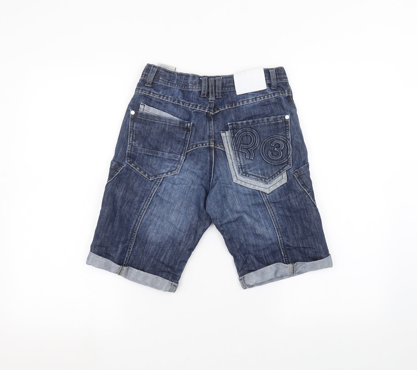 Ripstop Boys Blue   Bermuda Shorts Size 10-11 Years