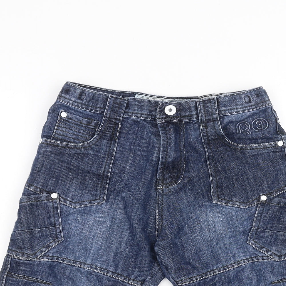 Ripstop Boys Blue   Bermuda Shorts Size 10-11 Years