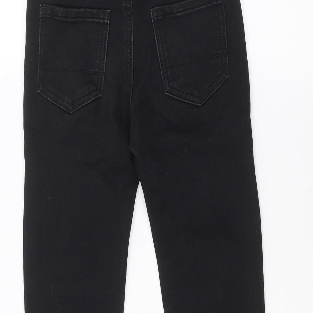 George Girls Black   Skinny Jeans Size 6-7 Years