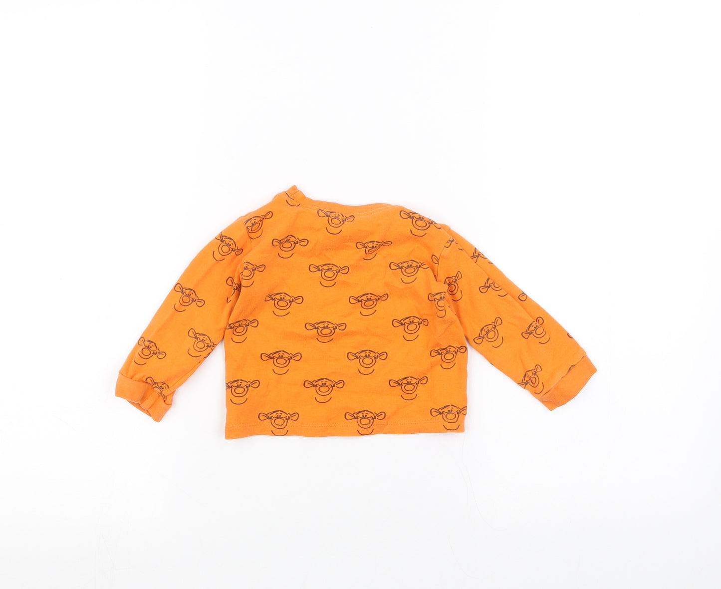 George Baby Orange   Basic T-Shirt Size 9-12 Months  - disney