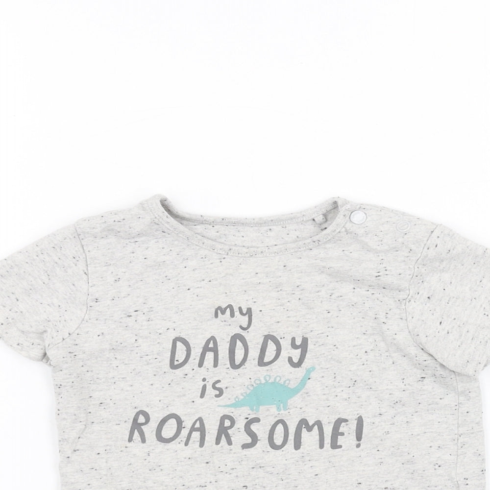 TU Baby Grey   Basic T-Shirt Size 12-18 Months