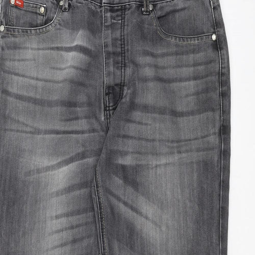 Lee Cooper Mens Grey  Denim Straight Jeans Size 34 in L30 in