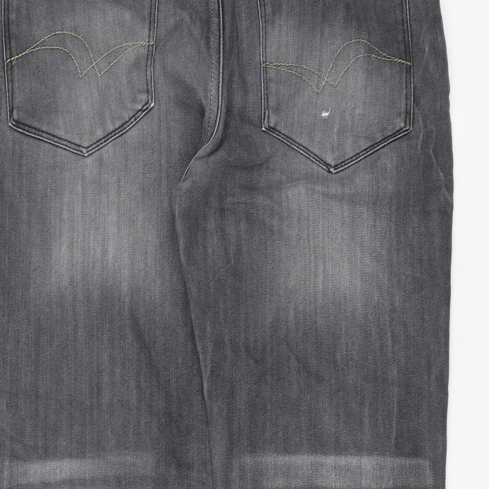 Lee Cooper Mens Grey  Denim Straight Jeans Size 34 in L30 in