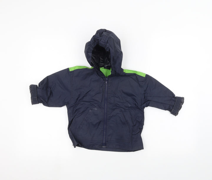 Mothercare Baby Blue Rain Coat Coat Size 12-18 Months