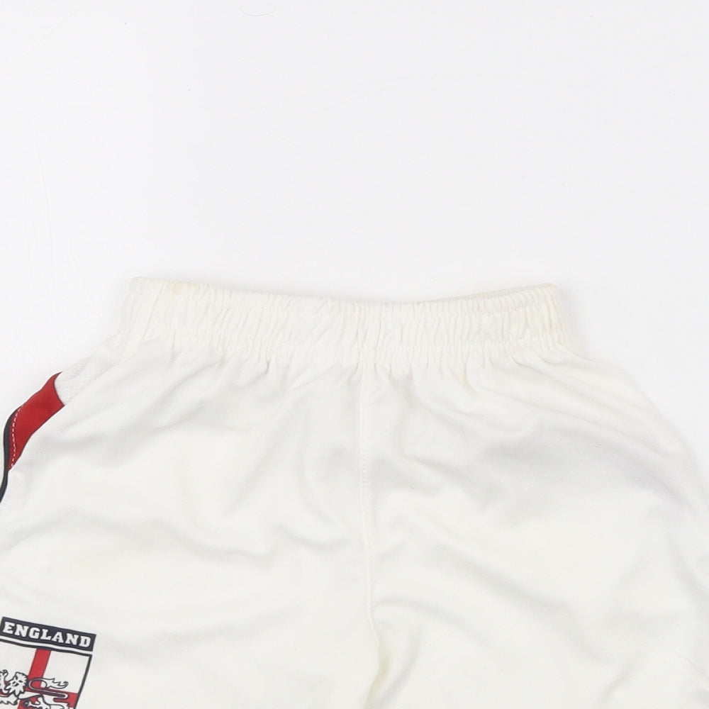 Protonic Boys White   Sweat Shorts Size 3-4 Years - England