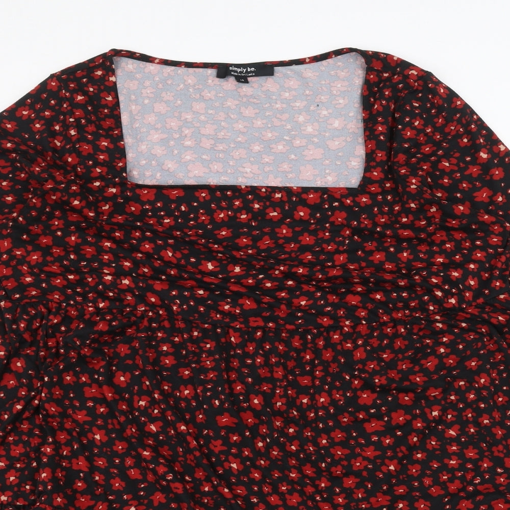 Simply Be Womens Black   A-Line  Size 14