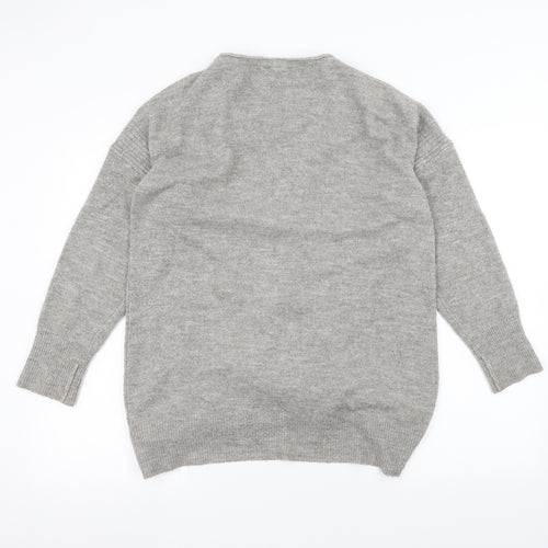 Dorothy Perkins Womens Grey   Cardigan Jumper Size L