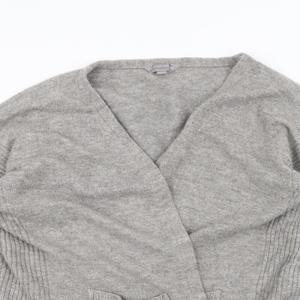 Dorothy Perkins Womens Grey   Cardigan Jumper Size L