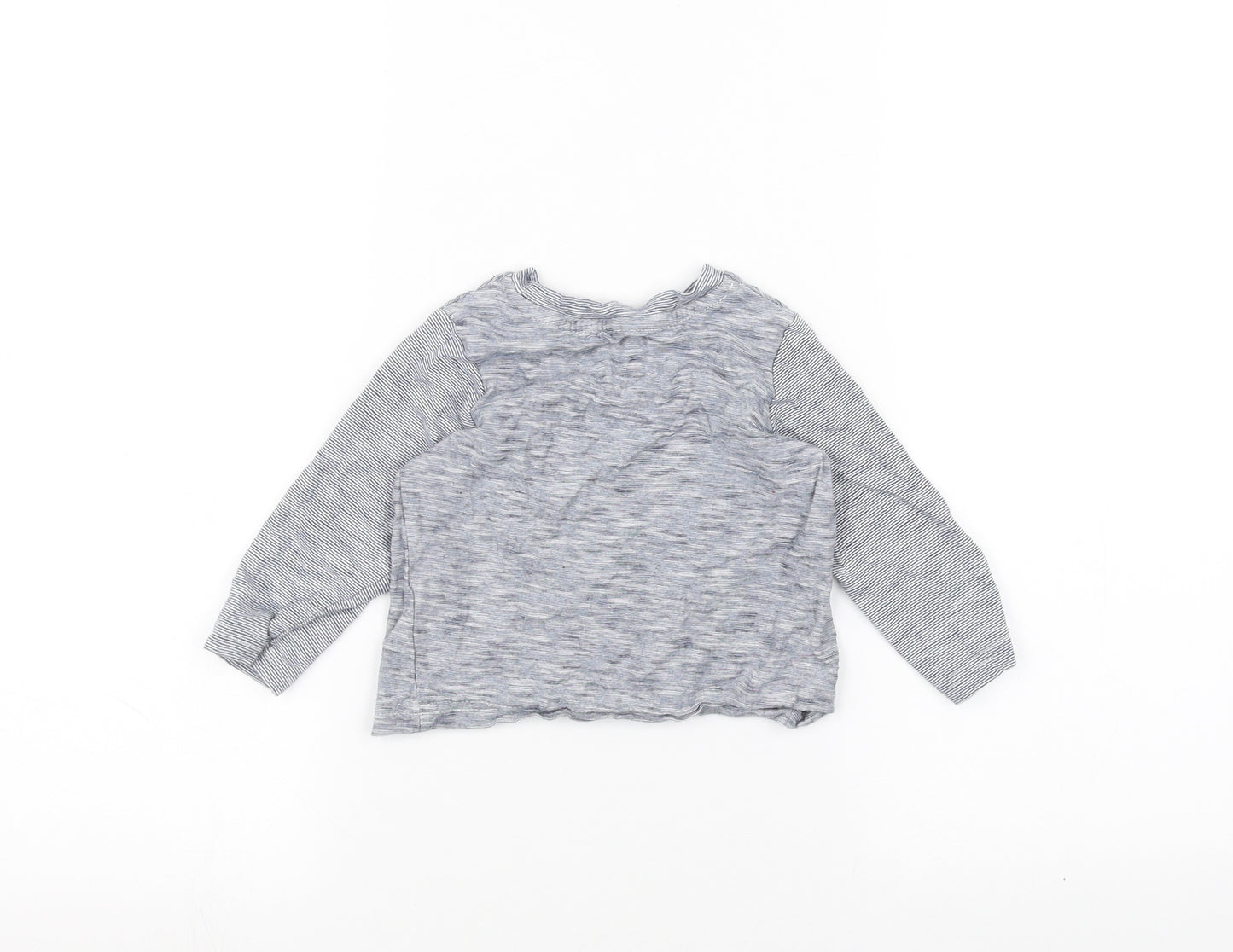 George Baby Blue Striped  Basic T-Shirt Size 12-18 Months