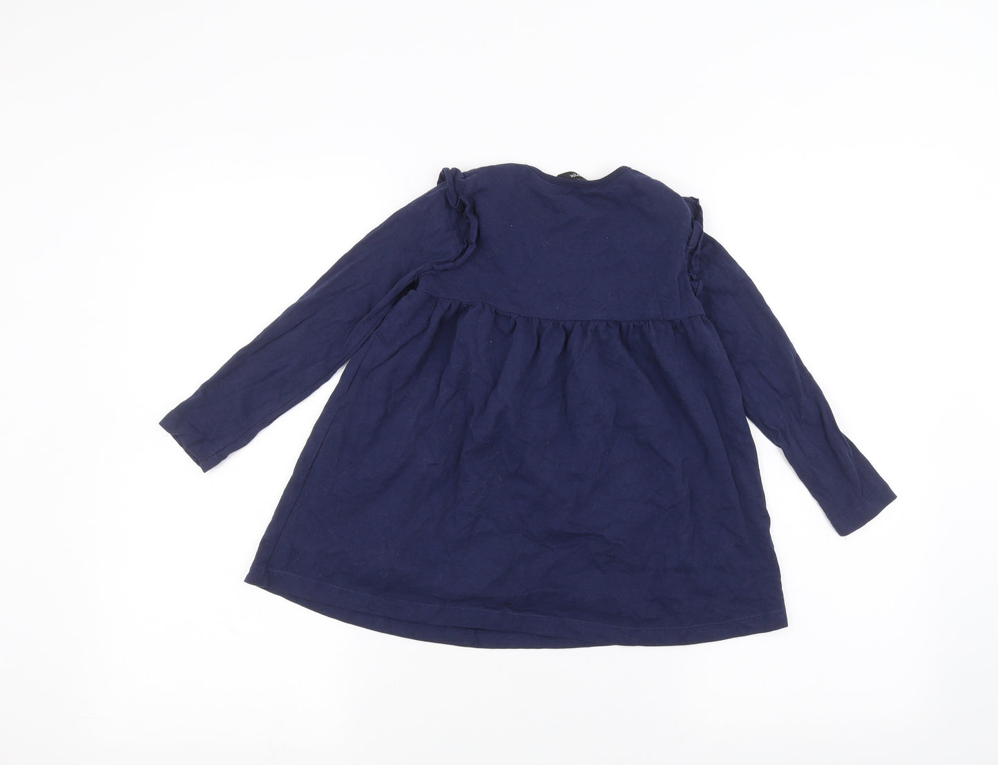 George Girls Blue   Basic T-Shirt Size 6-7 Years