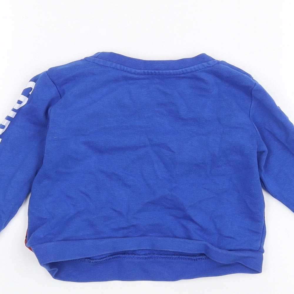 H&M Baby Blue   Pullover Jumper Size 18-24 Months  - Spider man