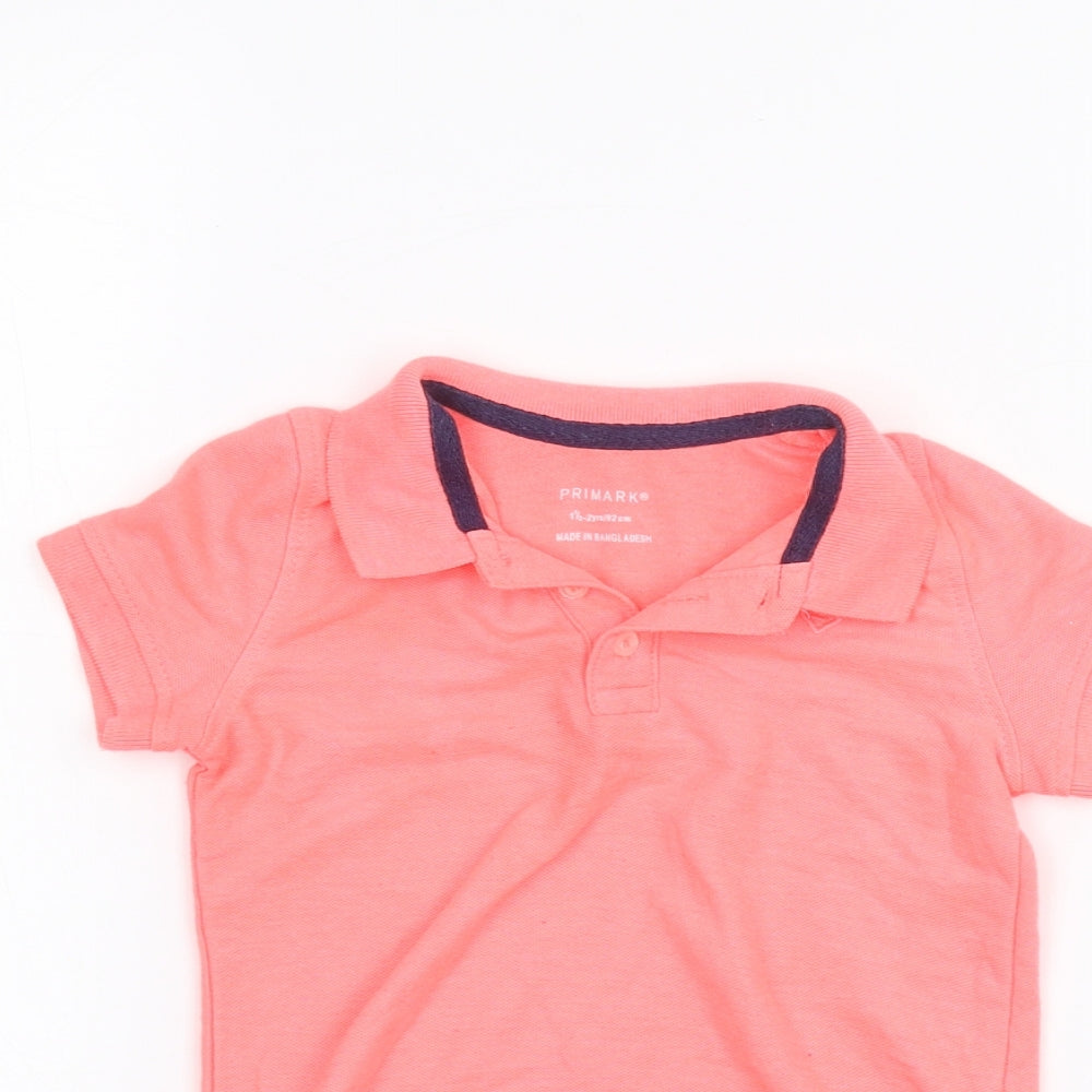 Primark Baby Orange   Basic Polo Size 18-24 Months