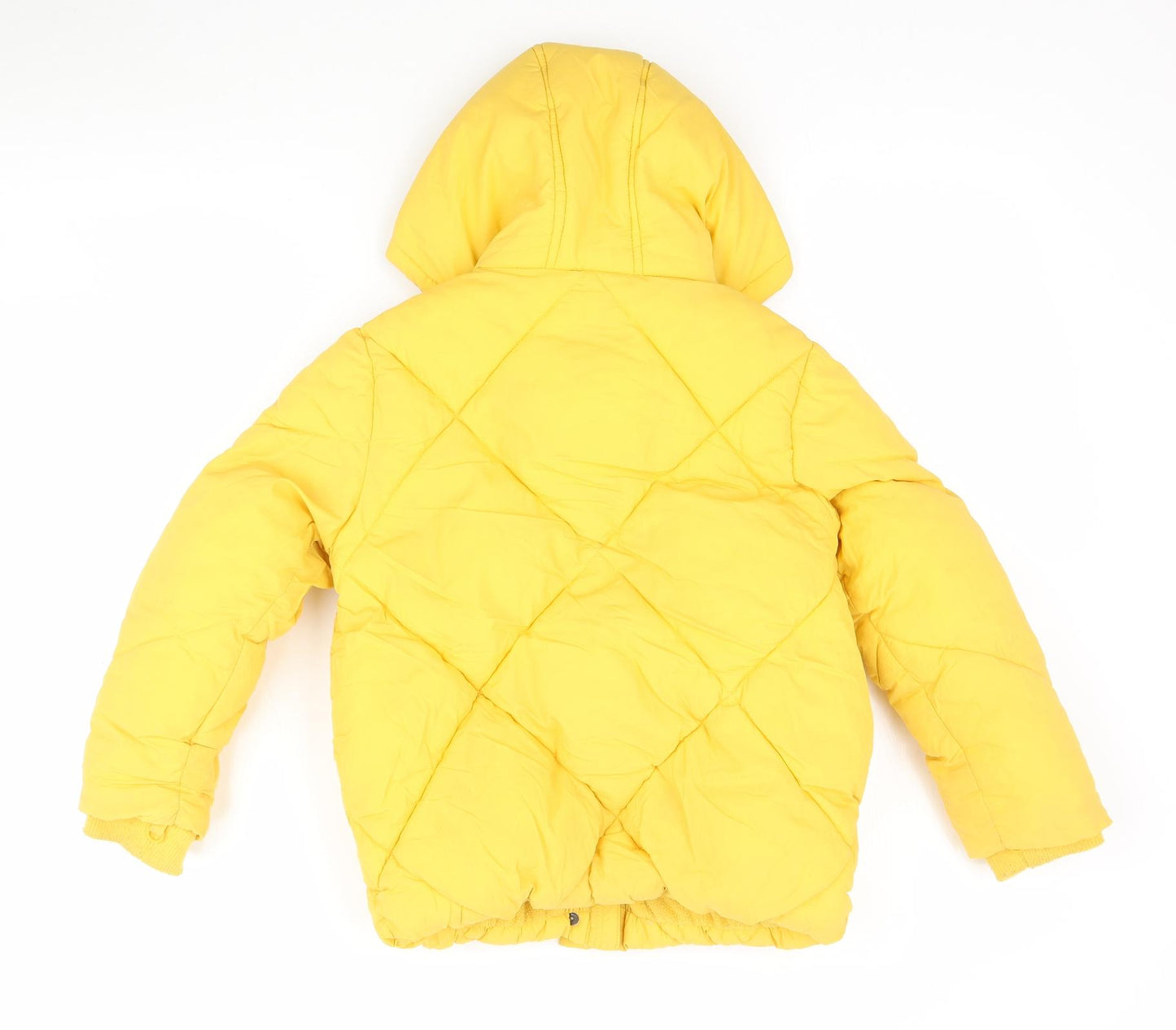 George Girls Yellow   Puffer Jacket Coat Size 6-7 Years