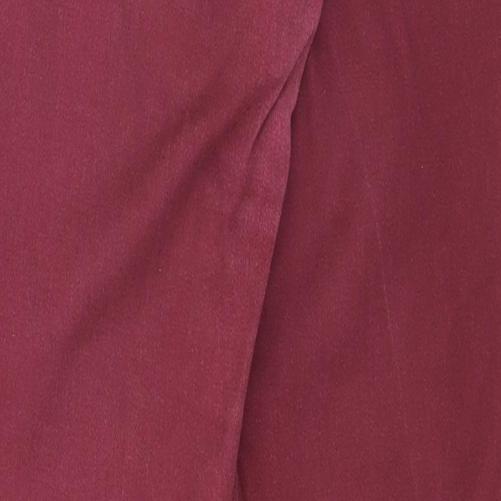 H&M Womens Red  Denim Skinny Jeans Size 10 L30 in