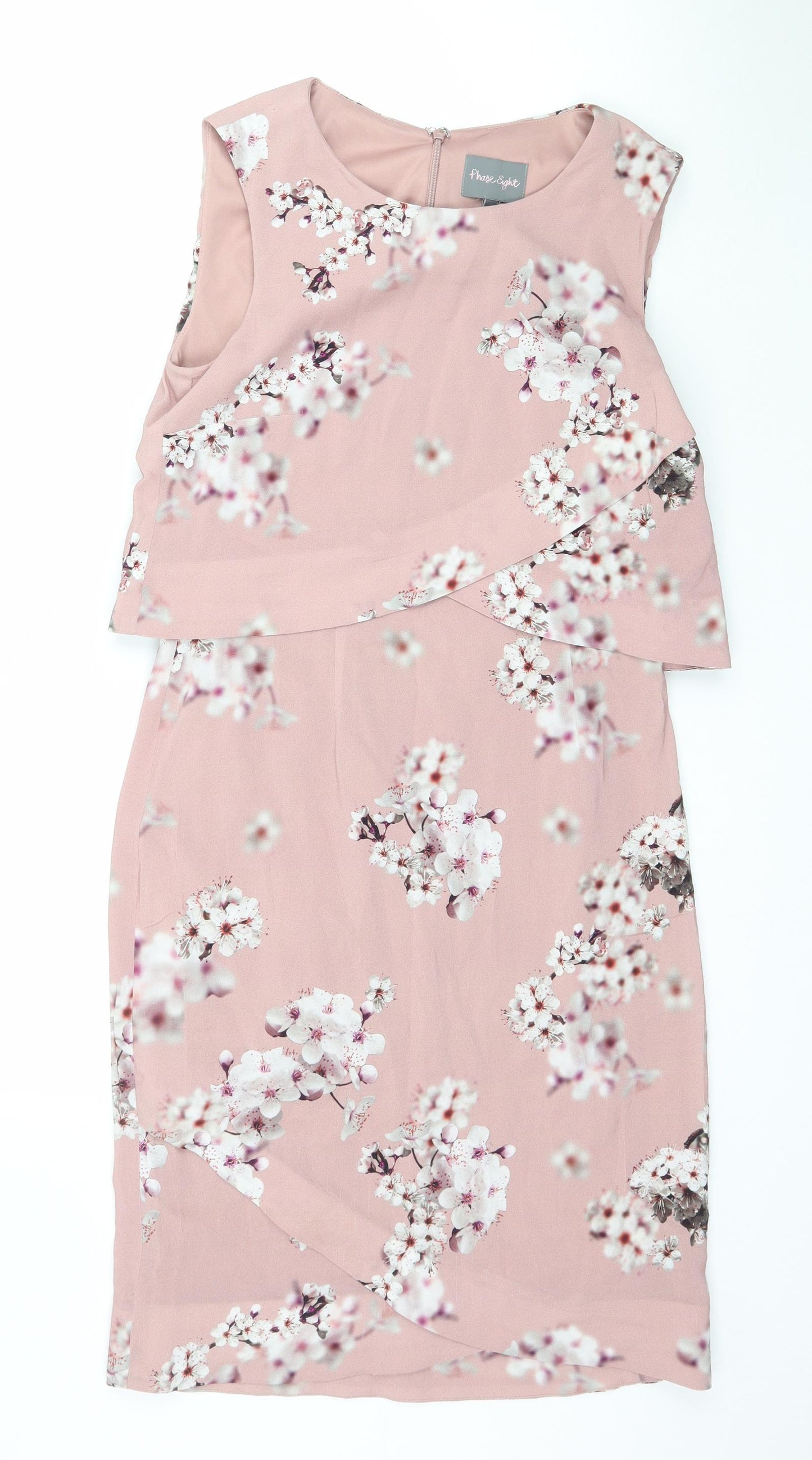 Phase Eight Womens Pink Floral  Bodycon  Size 10