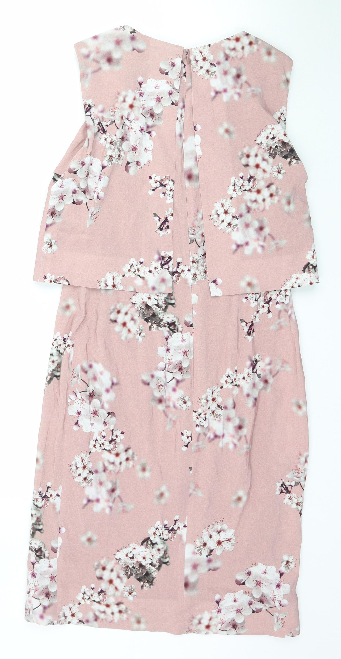 Phase Eight Womens Pink Floral  Bodycon  Size 10