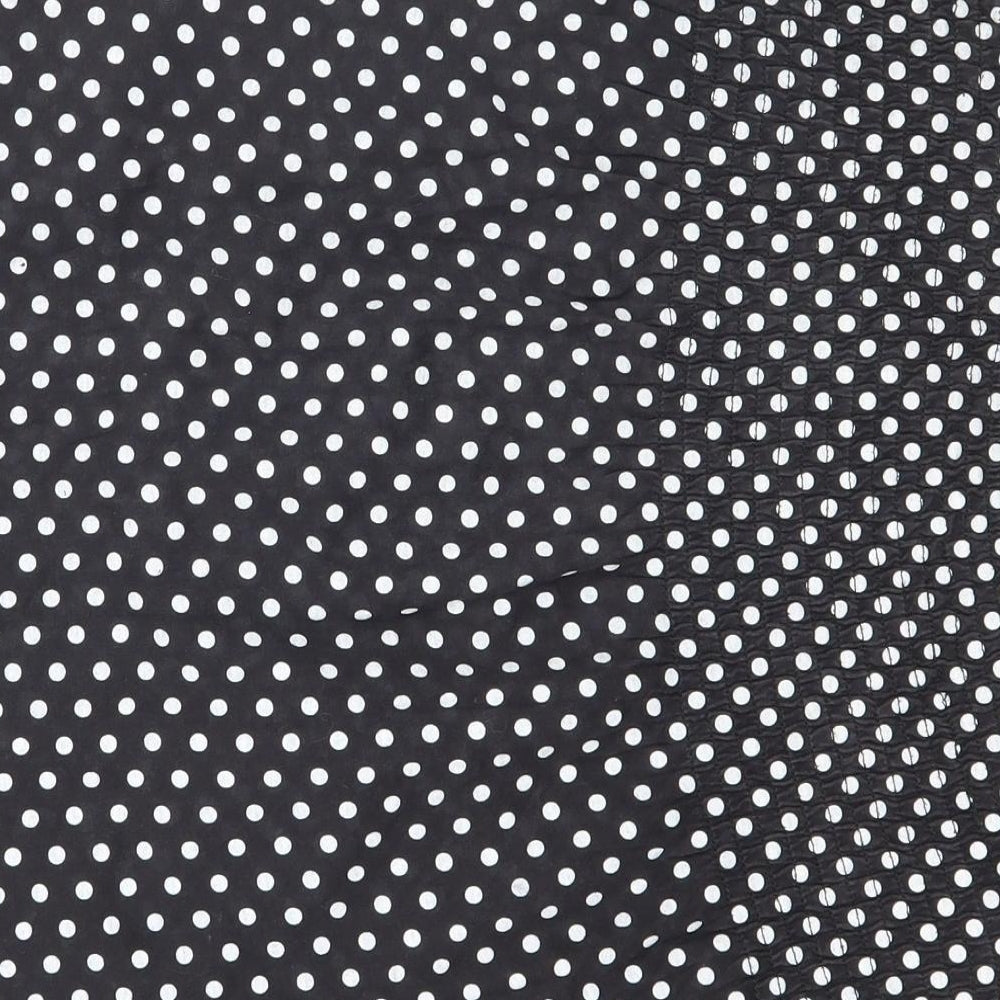 Evie Womens Black Polka Dot  A-Line Skirt Size 10