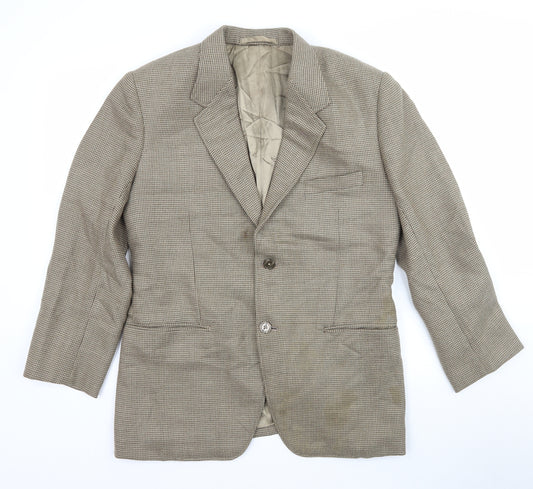 Front view of Apex Tailors women’s green jacket suit jacket, size UK 40