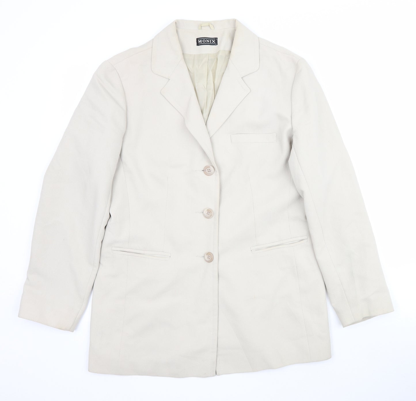 Monix Womens Beige   Jacket Blazer Size 14