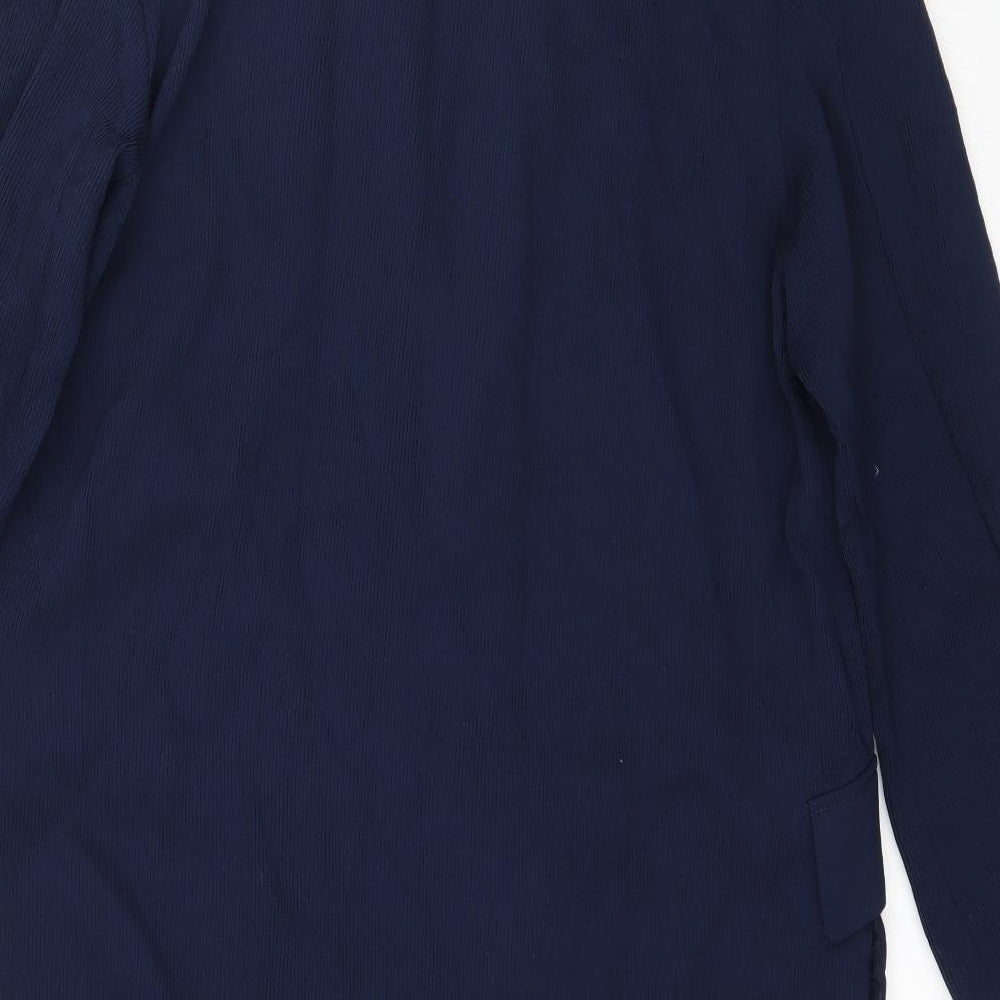 Marks and Spencer Womens Blue   Jacket  Size 14  - Ribbed