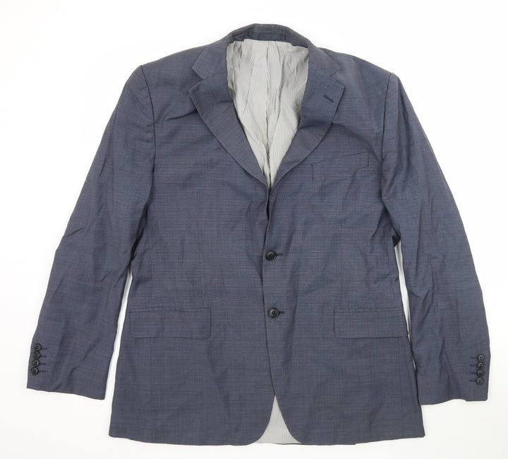Marks and Spencer Mens Blue   Jacket Suit Jacket Size 42