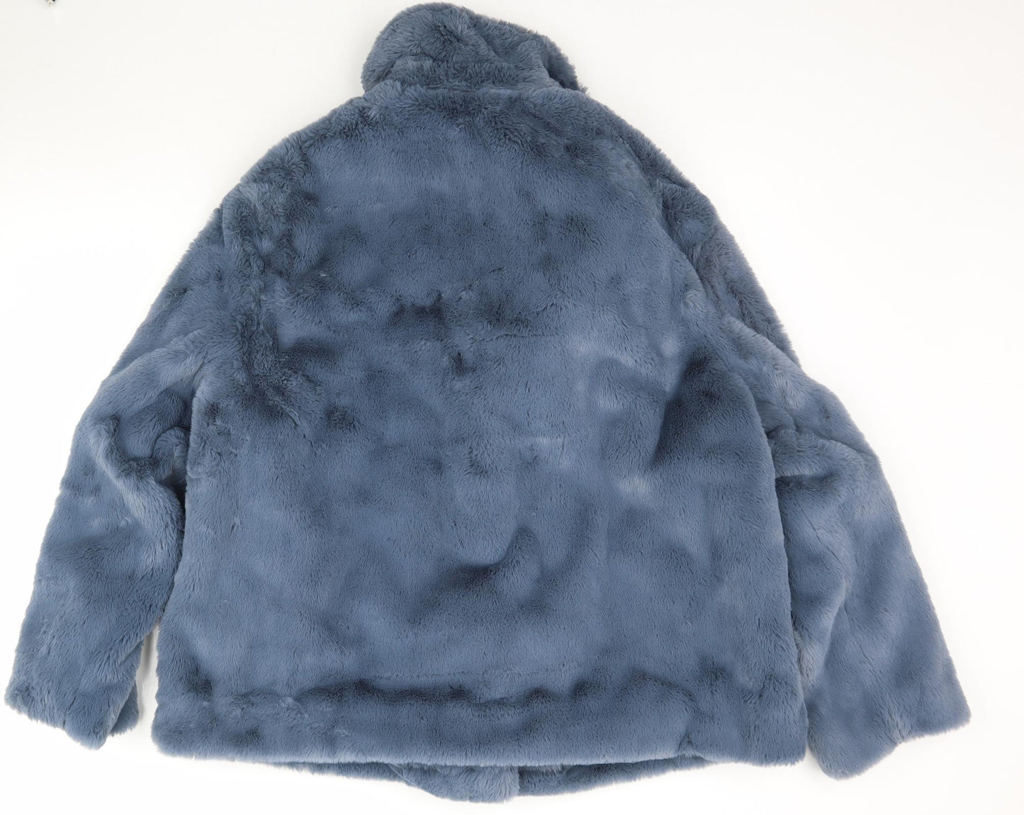 Marks and Spencer Womens Blue   Jacket  Size 18  - Fluffy
