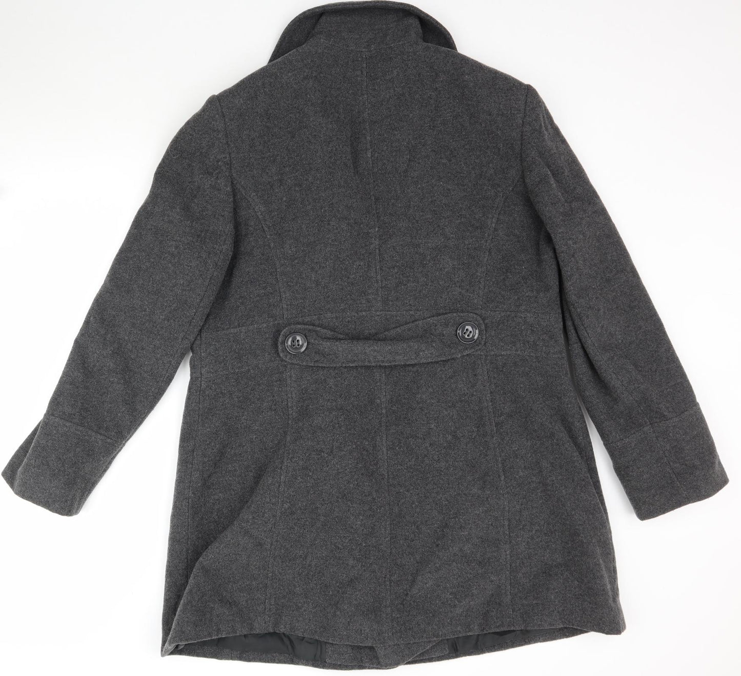 BHS Womens Grey   Overcoat Coat Size 18