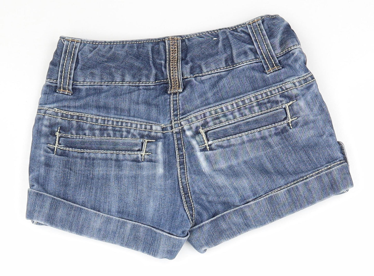 NEXT Girls Blue  Denim Hot Pants Shorts Size 3 Years