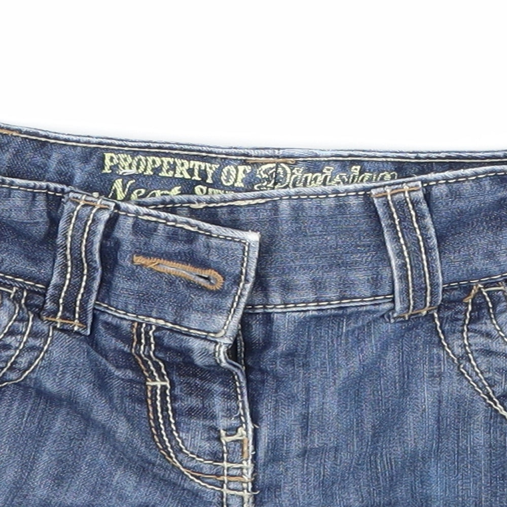 NEXT Girls Blue  Denim Hot Pants Shorts Size 3 Years