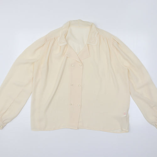 St Bernamrd Womens Ivory   Basic Button-Up Size 18