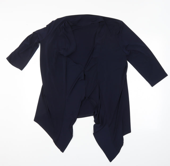 Annabelle Womens Blue Cardigan Jumper Size 14