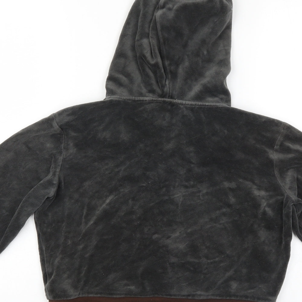 Petite Womens Grey   Full Zip Hoodie Size 10