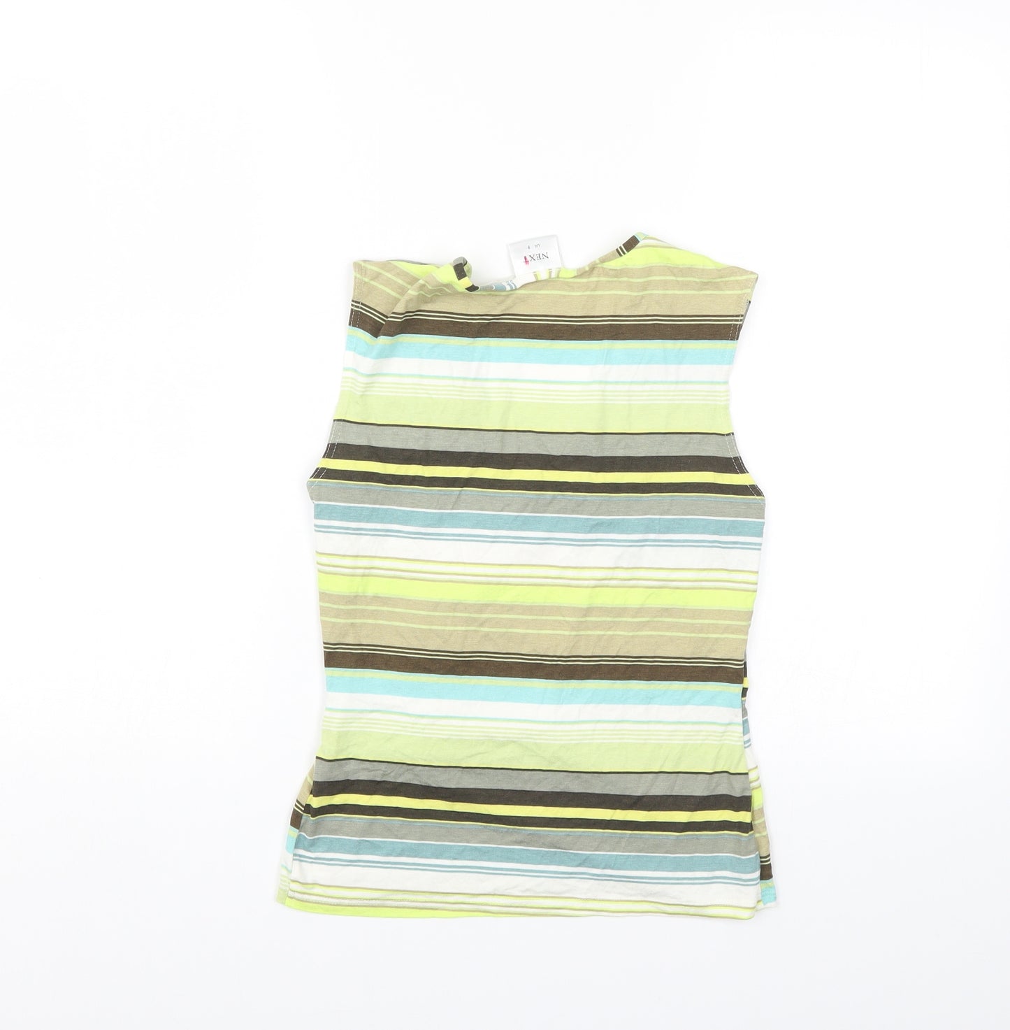 NEXT Womens Multicoloured Striped  Wrap Blouse Size 8