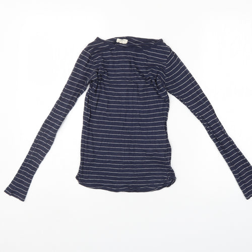 New Look Womens Blue Striped  Pullover Jumper Size 8