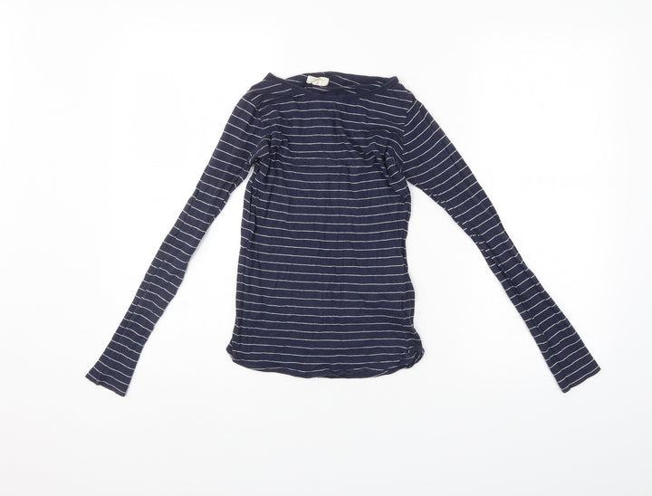 New Look Womens Blue Striped  Pullover Jumper Size 8